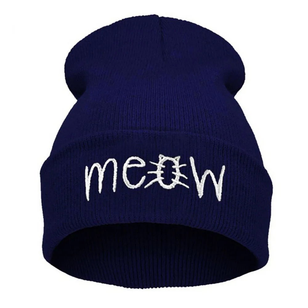 2018 Новая мода зима вязание Meow Лыжная Шапочка шляпа и Snapback обувь для мужчин женщин хип хоп Кепки Бесплатная доставка # A