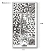 Unicorn Stamping Plate Stencil Lip Seal Ice Cream High Heels Patterns Nail Image Plates DIY Nail Template Manicure Tools C25 2