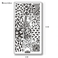 Unicorn Stamping Plate Stencil Lip Seal Ice Cream High Heels Patterns Nail Image Plates DIY Nail Template Manicure Tools C25 2