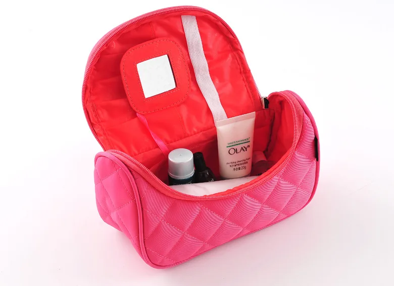 

Cotton Professional Makeup Tools Make-up Toiletry Kit Brand Make up tool Storage bag organizer Holder with small mirror A1101