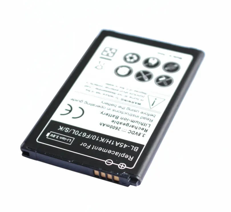 Запасной литий ионный аккумулятор Ciszean 2600 мАч BL 45A1H/BL45A1H для LG K10 F670L F670K F670S F670 K420N LTE