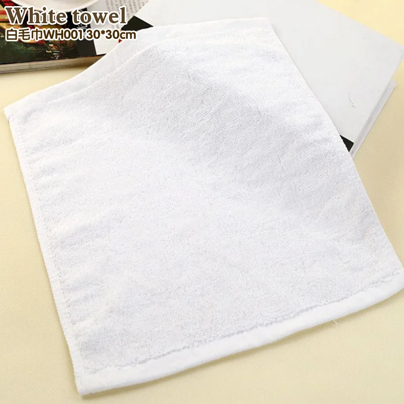 Белое полотенце салфетка хлопчатобумажная пряжа белые полотенца чистое отбеливание полотенце платок шарф