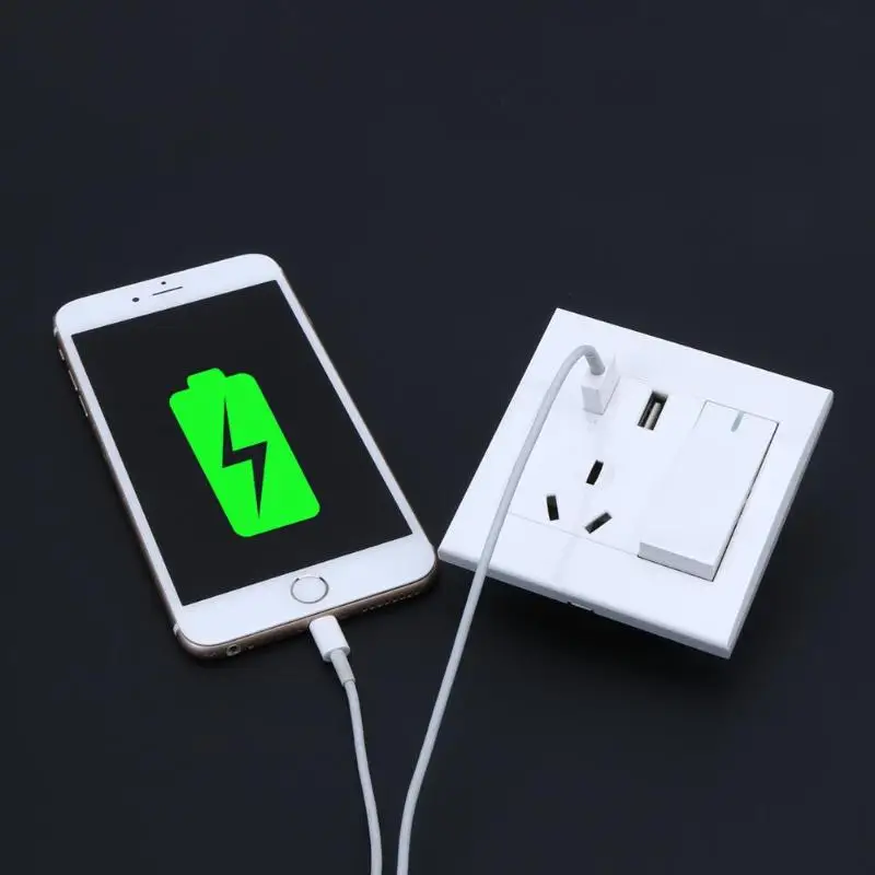Розетка с USB портом разъем Панель Dual USB сплиттер адаптер штепсельной вилки Мощность расходные материалы