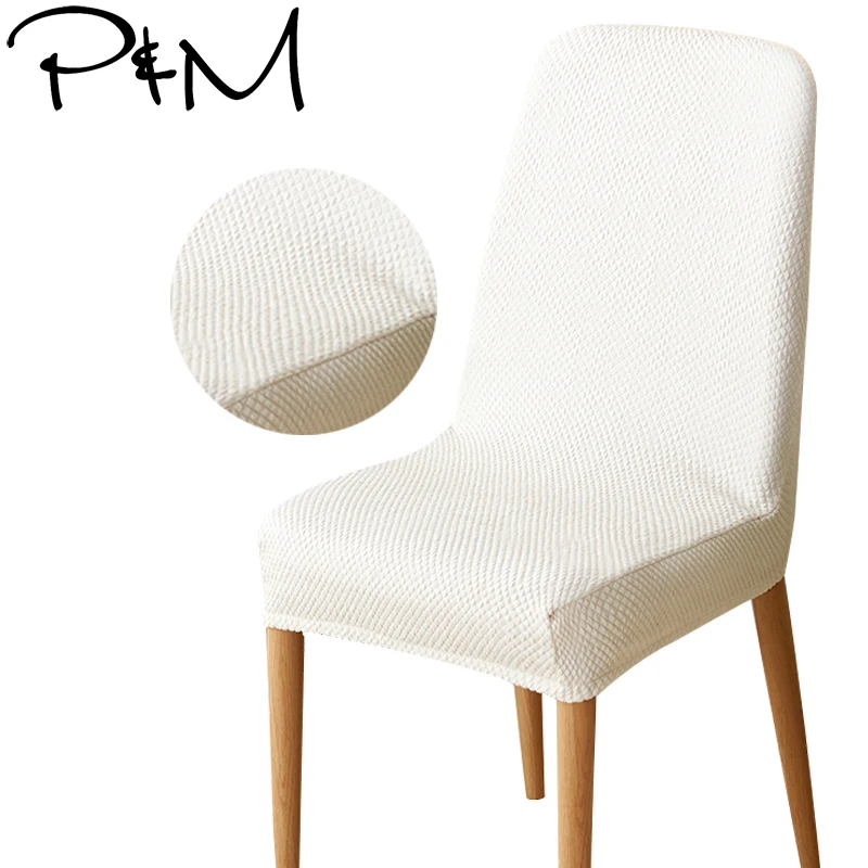 

2pc Japanese Style Solid color Chair cover Polyester and Cotton blend stretch elastic spandex Dinner Chair Case Slipcover