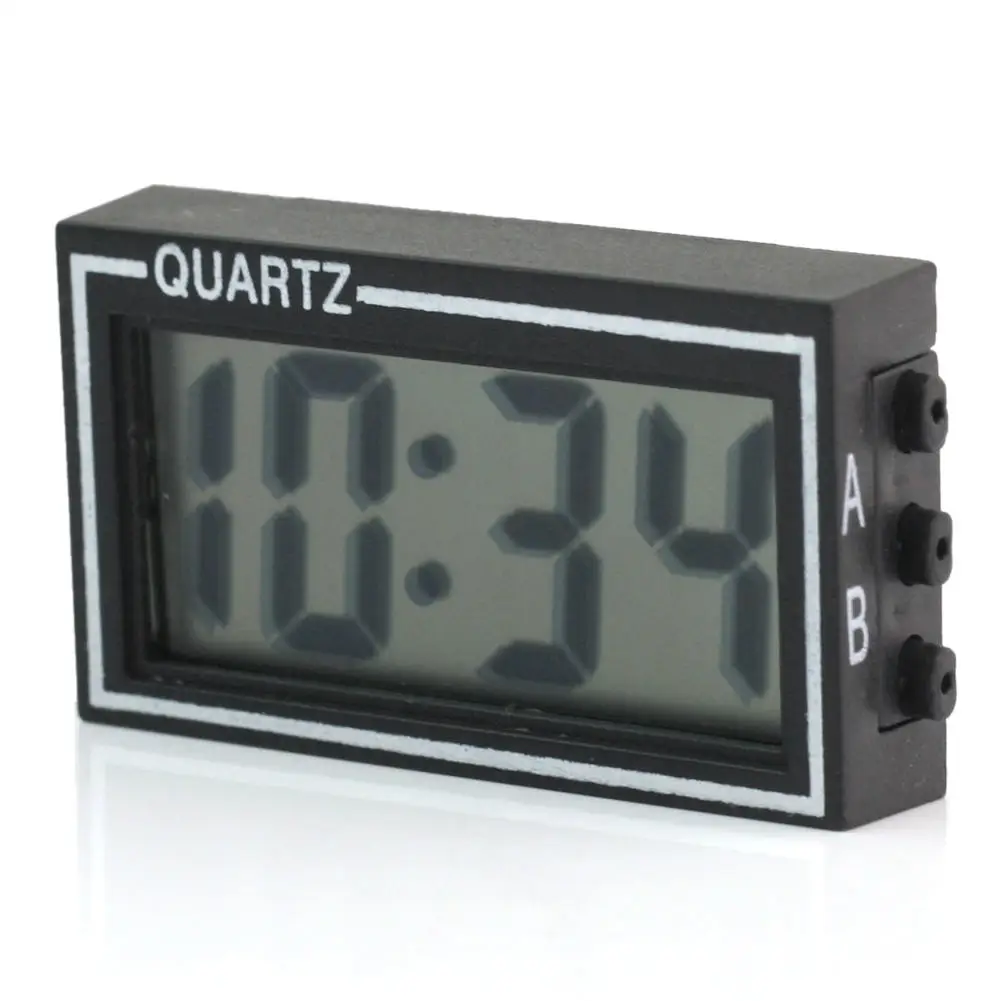 Digital LCD Display Auto Car Truck Dashboard Date Time Calendar Mini Clock 1pc