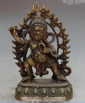 

Tibet Buddhism Bronze Stand Vajradhara Vajrabhairava Goddess Buddha Statue