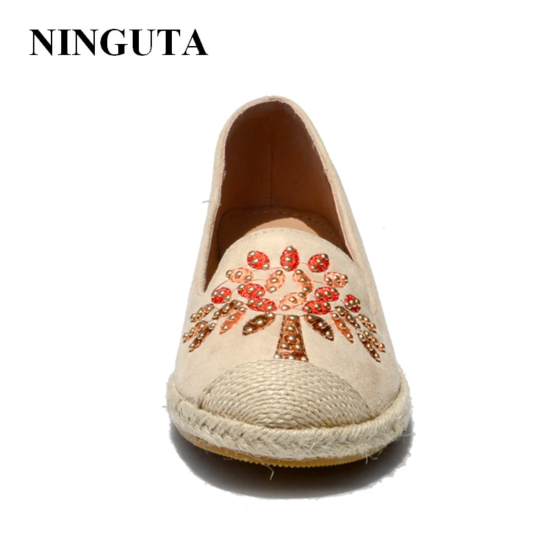 NINGUTA повседневная обувь на плоской подошве женская Осенняя женщина|flat women shoes|flat