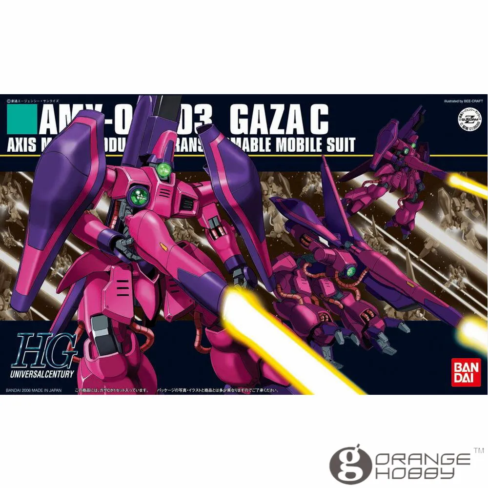 

OHS Bandai HGUC 063 1/144 AMX-003 Gaza C Mobile Suit Assembly Model Kits