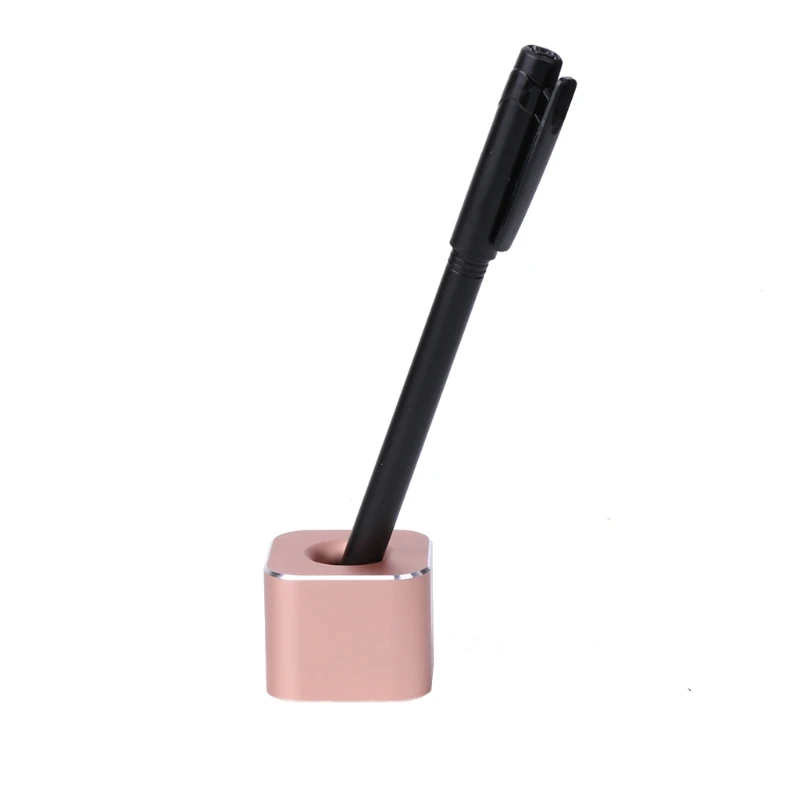 

Pen Holder Creative Metal Pencil Holders Single Slot Pen Stand Office Containers Organizers