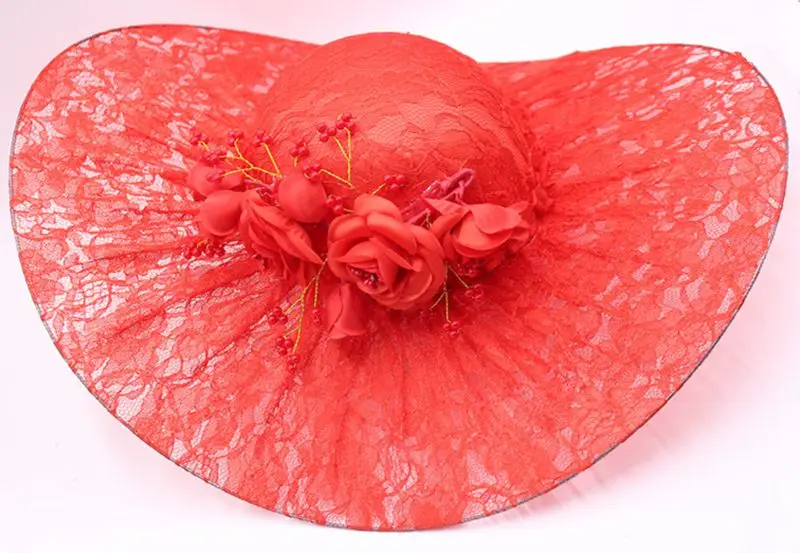 Red White wedding hat,wedding hats for women elegant,bride hat,wedding accessories chapeau femme mariage bridal accessories