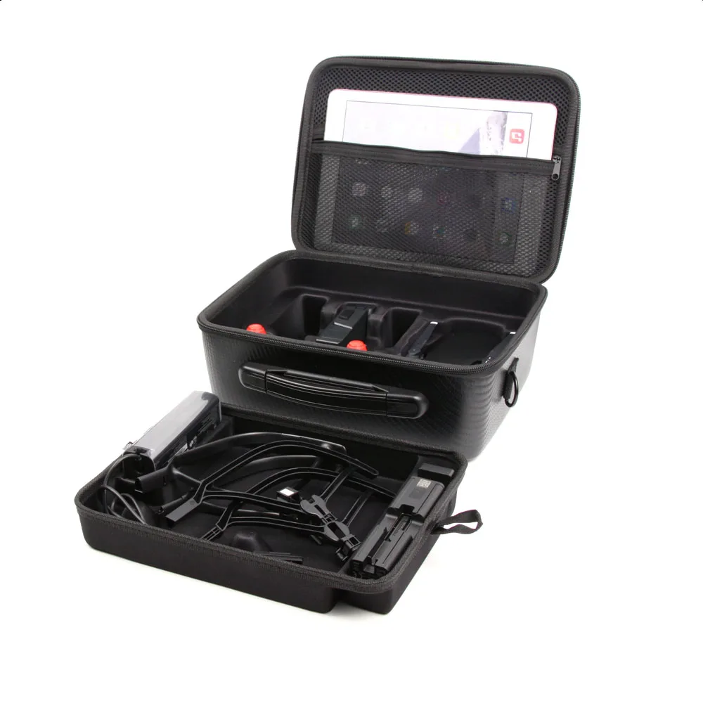 

Whole Set of Accessories Storage Bag PU Waterproof Handheld Suitcase Carrying Case Double-Deck Bag for DJI MAVIC AIR