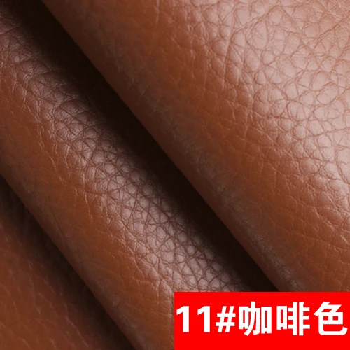 Мягкая искусственная кожа ткань для дивана ткань фон стены утолщенная тисненая искусственная кожа, шириной 1 метр 140 м - Цвет: Коричневый