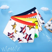 Летний бренд, 6 разноцветных детских трусов с принтом звезд, солдатиков, качественные хлопковые трикотажные эластичные трусы для мальчиков
