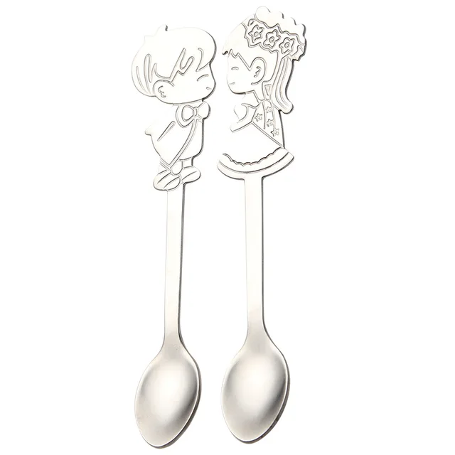 Best Price 2Pcs/set Stainless Steel Coffee Scoop Creative Cartoon Lovers Long Handle Spoon Kitchen Gadgets Tableware For Party Wedding Gift Best Price 2Pcs/set Stainless Steel Coffee Scoop Creative Cartoon Lovers Long Handle Spoon Kitchen Gadgets Tableware For Party Wedding Gift