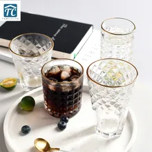 Нордический стиль Пномпеня благородные атмосферные модные стеклянные бытовые стаканы для Сока Напитков для завтрака молочный десерт прозрачное стекло