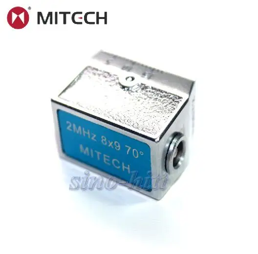 Mitech 70 градусов 2 МГц 8x9 мм контактный датчик угла луча для ультразвукового