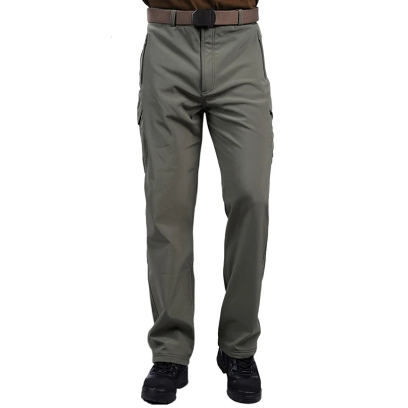 Military Tactical Pants Army Tactical Soft Shell Fleece Camo Cargo
