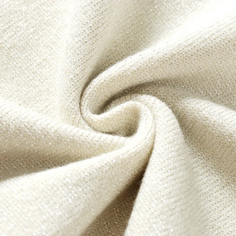 Glitter Turtleneck Womens Sweaters 2018 Winter Autumn Basic Sweater Women Pullover Women Knitted Ribbed Christmas Sweater Pull