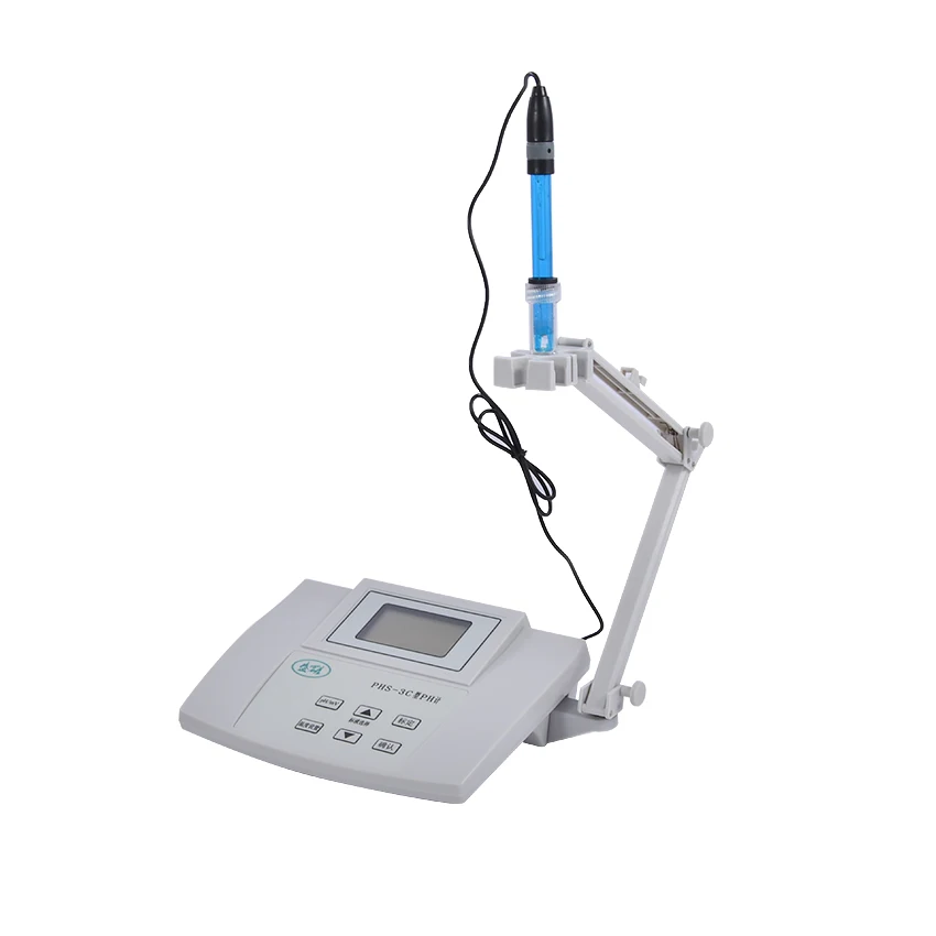 

New 3 in 1 Digital PHS-3C PH-meter / Meter mV / Temperature Meter Laboratory Precision PH Meter 220V pH 0.00~14.00pH 0~60 Degree