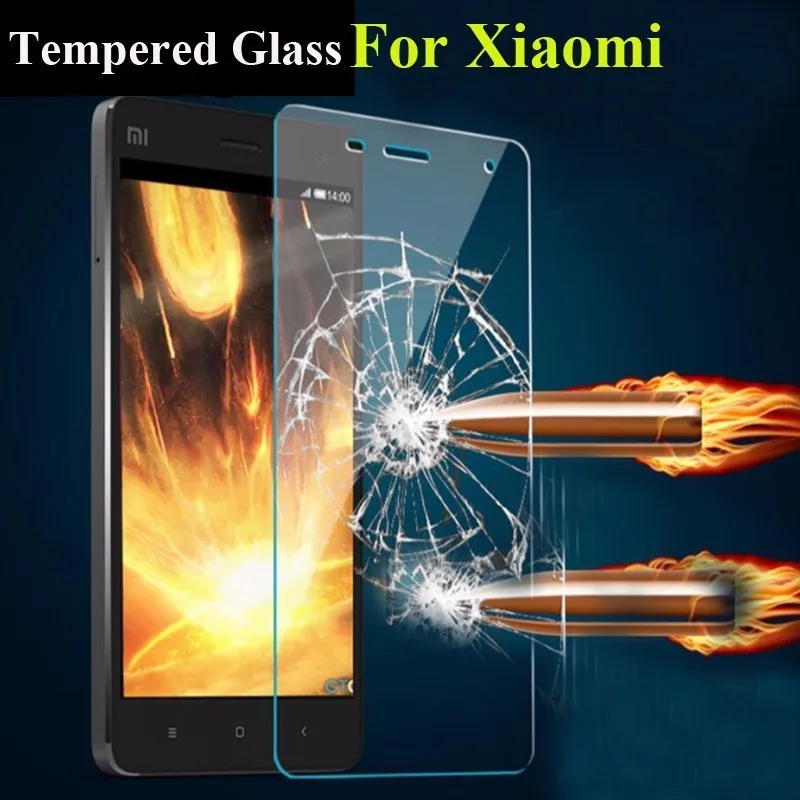 tempered glass for Xiaomi Mi5 Mi4C MI4i Note Redmi 4X 3 3S 4 4A Prime Pro 2 Screen Protector Film 9H | Мобильные телефоны и