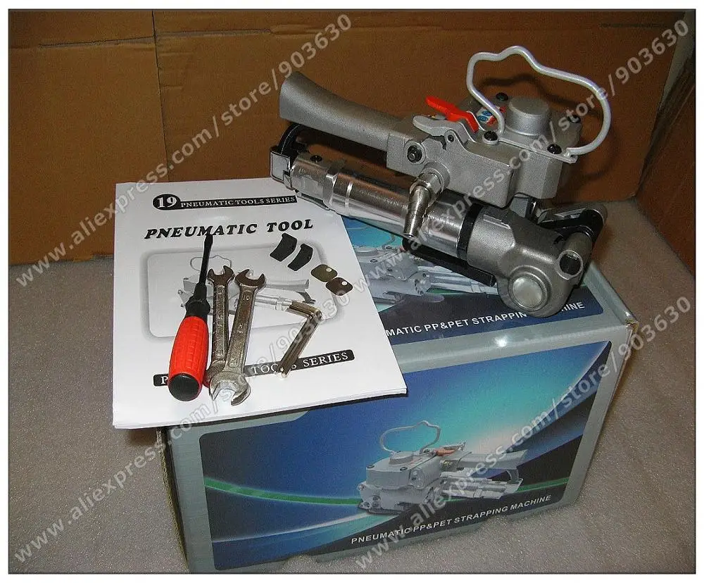 

Guaranteed 100% New (Tension>=3500N) Pneumatic PET Strapping Machine,Pneumatic PET Packaging Tool For 13-19MM PP/PET Strap