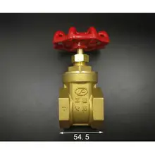 Латунный клапан ворот DN32 1-1/" BSPP Женский 16 бар рабочее давление порт Размер 27 мм