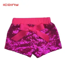 Шорты с розами и пайетками для маленьких девочек; праздничная одежда для девочек; хлопковая одежда для девочек; Детские шорты с блестящими бусинами из розового золота