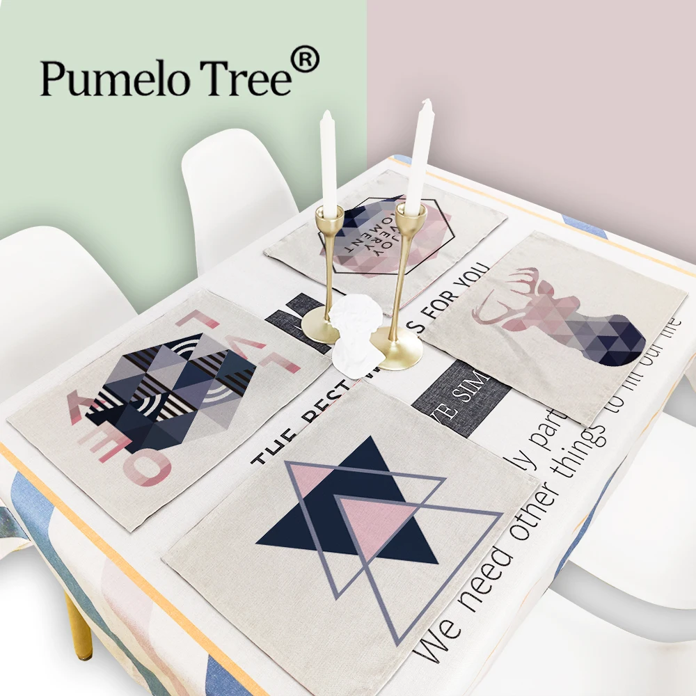 

2/4/6 Pieces Set Table Mat Deer Nordic Decor Table Placemats Placemat Drink Coasters Individual Table For Dining Table Kitchen