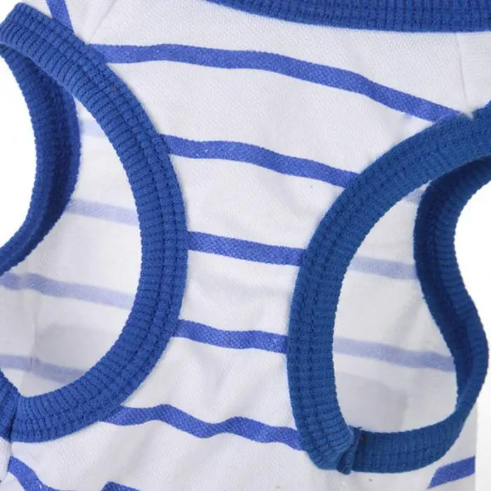 Striped полосатая одежда для домашних собак футболка с рисунком кота собаки мягкая одежда для щенков летняя Весенняя рубашка повседневные жилеты для маленьких собак