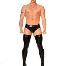 Сексуальные мужчины s латексные шортики оболочка резиновое латексное белье для мужчин 0,4 мм настроить