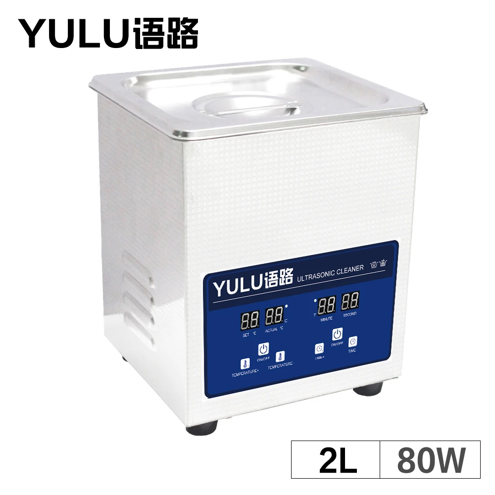 

YULU 2L Ultrasonic Cleaner cleaning Machine Bath Lab Circuit Board Jewelry Automatic Car Parts Oil Degreaser Heater Setting Tank