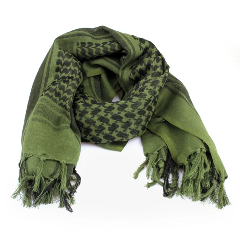 

2019 Wholesale Durable Windproof Jungle Camouflage Kerchief Arab Coyote Tactical Scarf Green Outdoor Sports Hiking Wear Parts