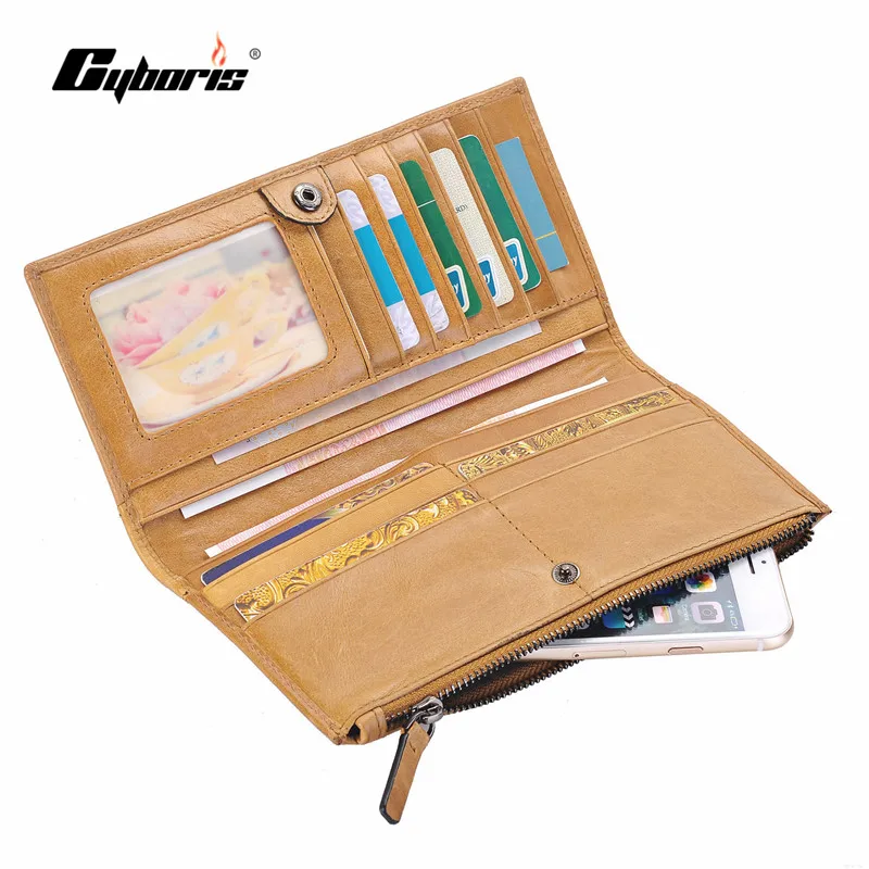 

CYBORIS Luxury Genuine Leather Wallet Pouch Fundas For Samsung S5 S6 Edge S7 S7 Edge A5 A7 E5 E7 J5 J7 Pouch Handbag Card Slot