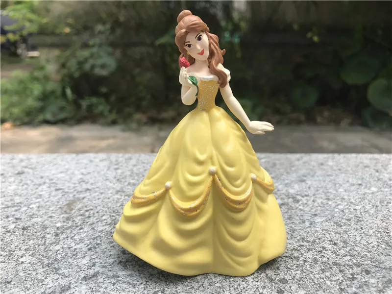 Disney Prince/принцесса " кукла Игрушка Фигурка Ариэль Эрика Белль Очаровательная Белоснежка расписанная вручную без посылка - Цвет: Belle