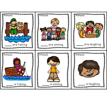 

16Pcs/Set English Pronouns he she they it Blank Card Word Flash Card Early Education Children Teaching Aids A4 Plastic Seal