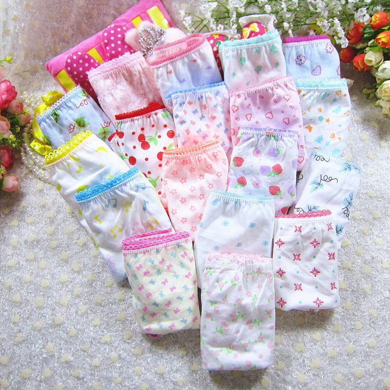 

5pcs/pack New Fashion Baby Girls Underwear Cotton Panties For Girls Kids Short Briefs Children cartoon Underpants