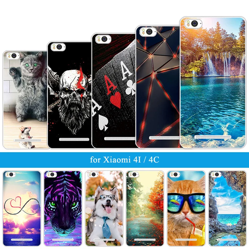 Phone Case 5inch for Xiaomi 4i4c Ultrathin Transparent TPU Shell Mi4c Mi4i Soft Gel Luxury Full Protection Cover | Мобильные