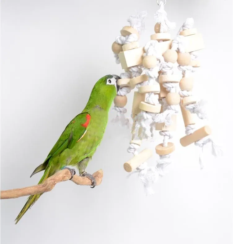Pet Bird Toy For Cockatiel Rope Parakeet Conure Large Parrot Toy Bird
