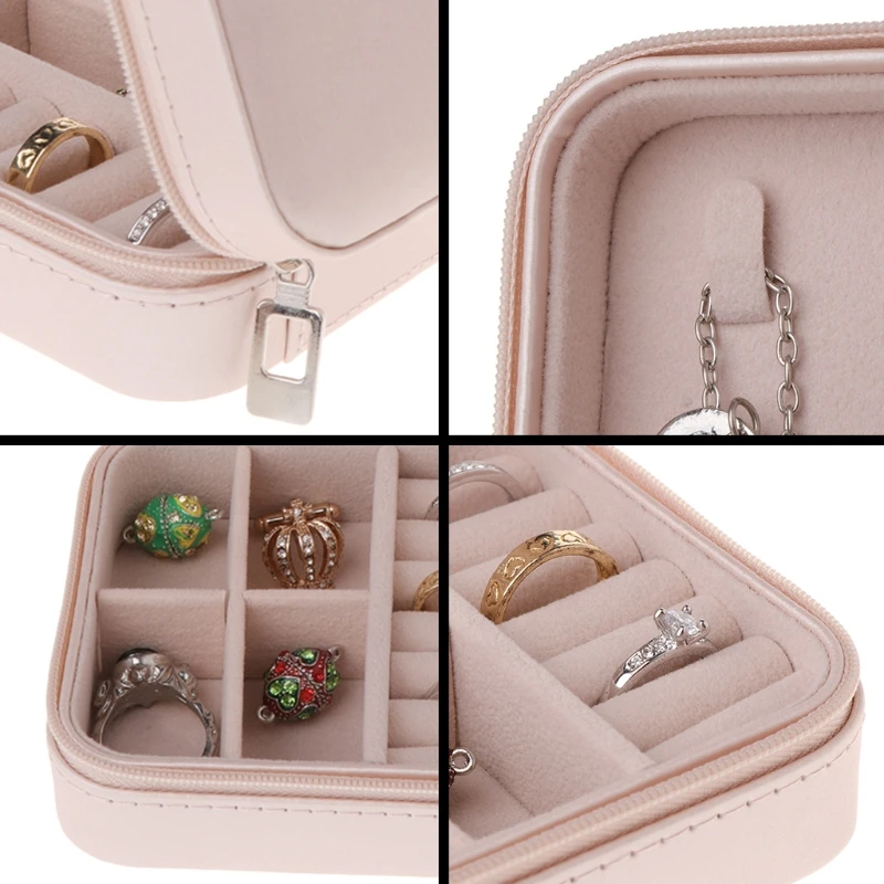 4 шт./компл. упаковка для ювелирных коробок ожерелье для подарков кольцо, серьги, браслет слот для хранения Цветочные квадратные коробочки