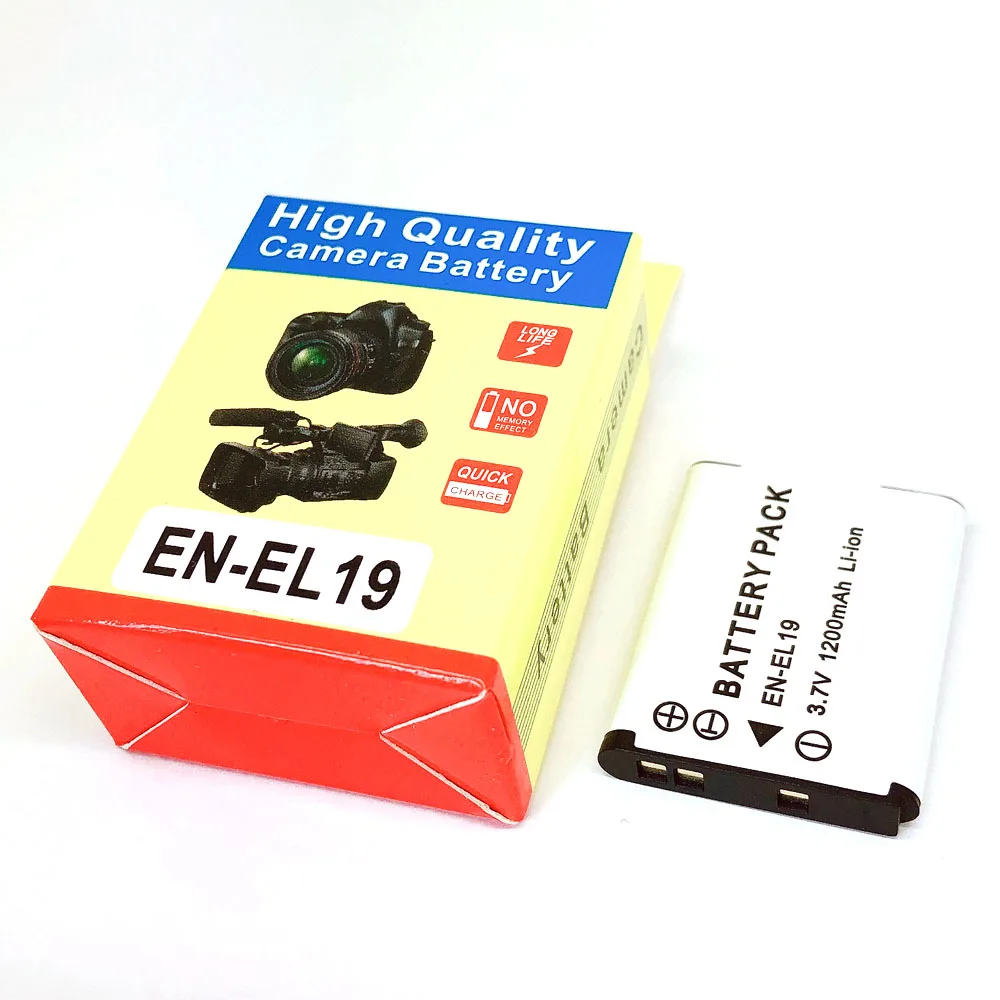 EN-EL19 ENEL19 RU EL19 Камера Батарея для Nikon Coolpix S32 S33 S100 S2500 S2750 S3100 S3200 S3300 S3400 S3500 S4100 S4150 S4200