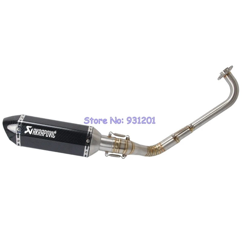 

For Yamaha Nmax155 Nmax 155 Nmax125 Nmax 125 (2015-2017) Motorcycle Exhaust Pipe Full System Slip On Akrapovic Muffler Escape