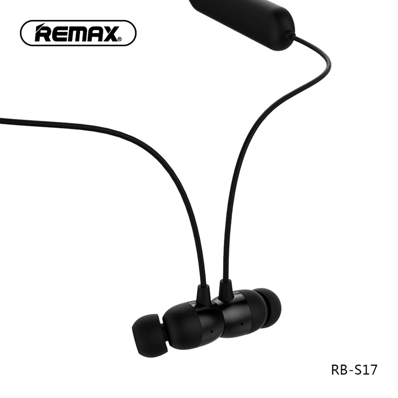 Новое поступление remax S17 беспроводные Bluetooth Спортивные Наушники V4.1 Шейная гарнитура шумоподавление наушники для iPhone xiaomi