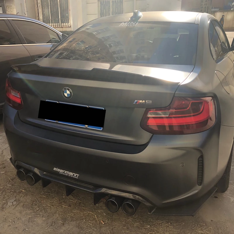 Дизайн psm для BMW F22 спойлер из углеволокна 2 серии F22 купе и F87 M2 220i M235i 228i карбоновый спойлер губы-UP