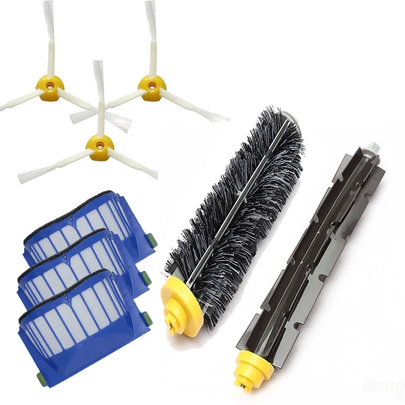 

AeroVac Filter Side Brush Bristle Flexible Beater Brush for iRobot Roomba 600 610 620 625 630 650 660 robot vauum cleaner parts