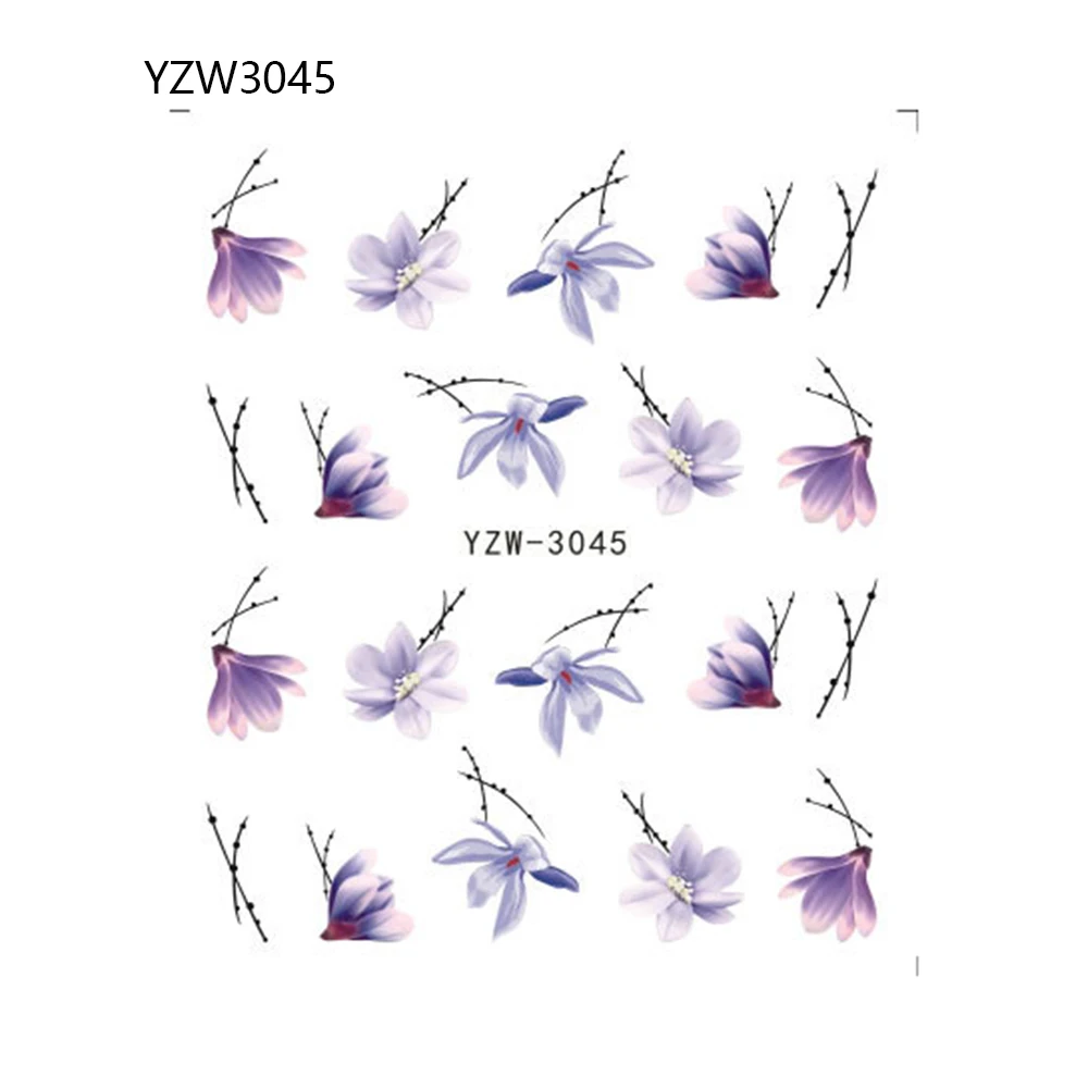 

New DIY Design Fashion Nail Stickers Water Transfer Nail Art Tools For Nails Art Decoration Manicure Wraps Tools Nails Stickers