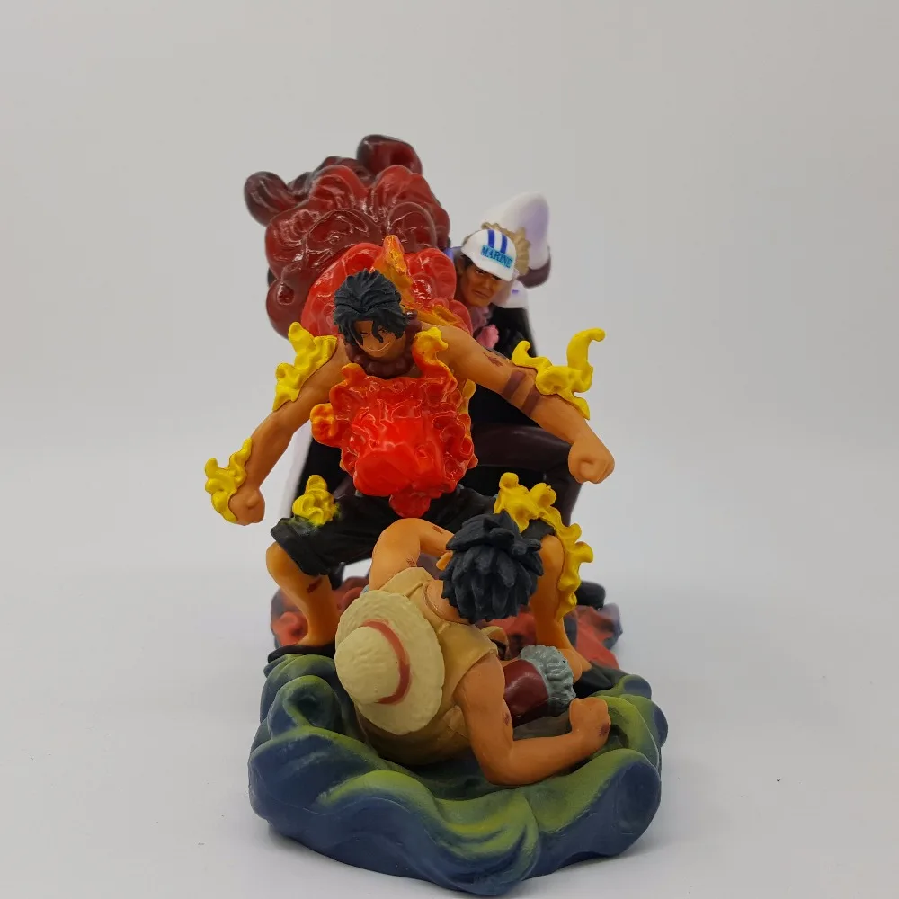 Экшн фигурка Ace Deadth 120 мм Аниме One Piece Sakazuki Luffy Sabo модели игрушки|Игровые фигурки и
