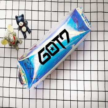 

[MYKPOP]2018 New Arrival Korean Supearstar Group GOT7 Laser Style Transparent Products Items SA18032722