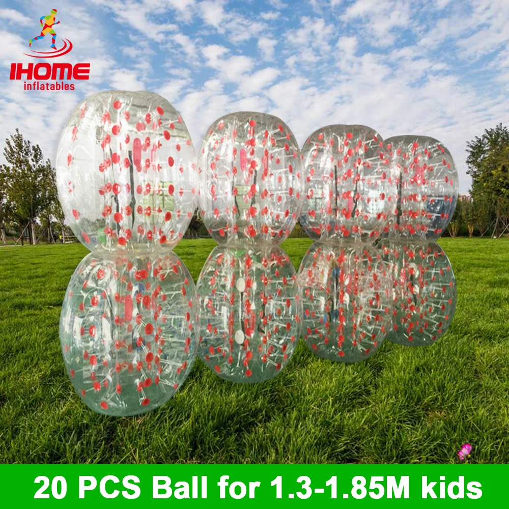 20 шт. шары + 2 Электрический насос пузырьки шарики ПВХ надувной мяч для футбола футбол мяч пузырь мяч для группового строительства