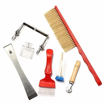 

7 Pcs/set 2019 Practical Beekeeping Equipment Kits Beekeeping Hive Tool Capture Mark Clean Tool Kit