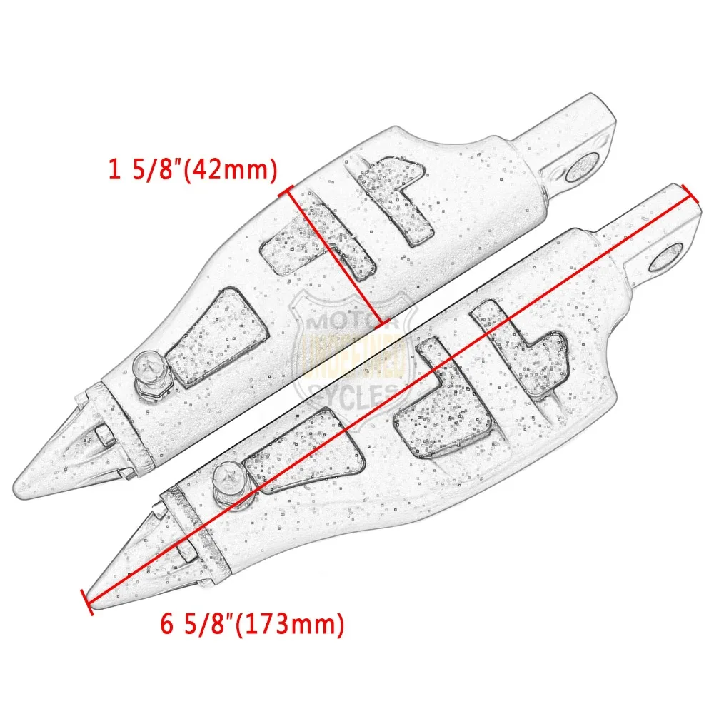 Хромированные мотоциклетные Задние подножки шпилька опора для ноги для Harley Touring Street Glide Electra Dyna Sportster XL 1200 883